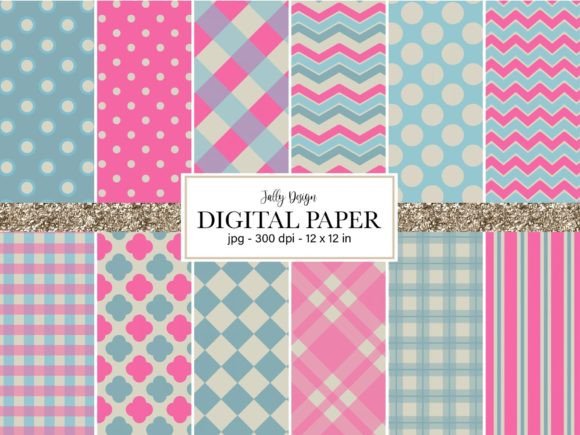 Blue and Pink Patterns