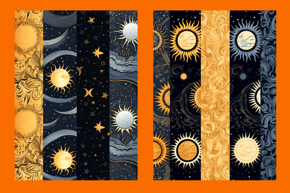Celestial Sun Moon Patterns