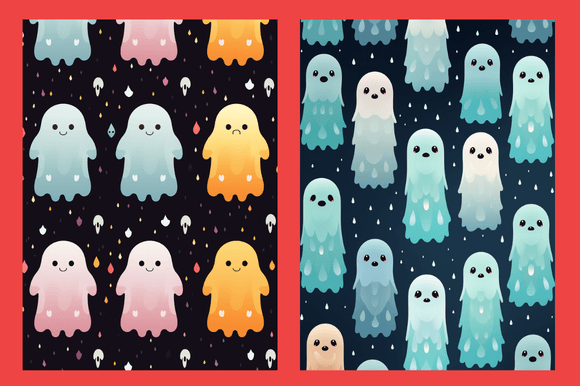 Cute Ghosts Patterns