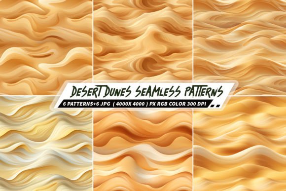 Desert Dunes 6 Seamless Patterns