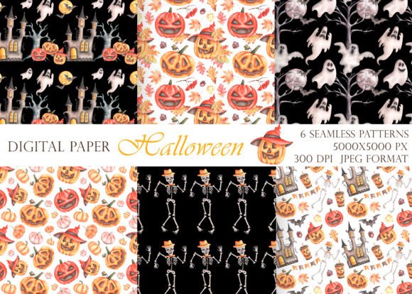 Exploring Halloween Watercolor Seamless Patterns for Creative Projects