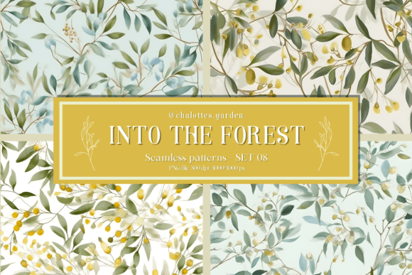 Forest Elegance in Seamless Patterns