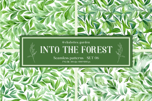 In the Forest Seamless Patterns Set 06: A Creative Resource for Design Enthusiasts