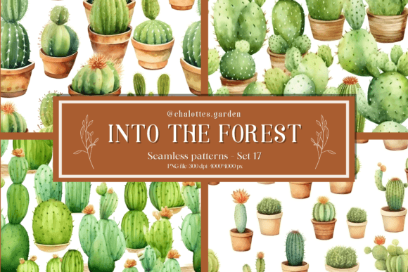 In the Forest Seamless Patterns Set 17