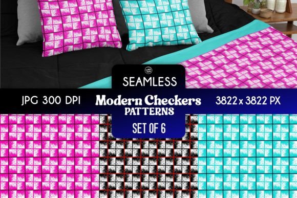 Modern Checkers Seamless Patterns: A Versatile Resource for Design and Creativity