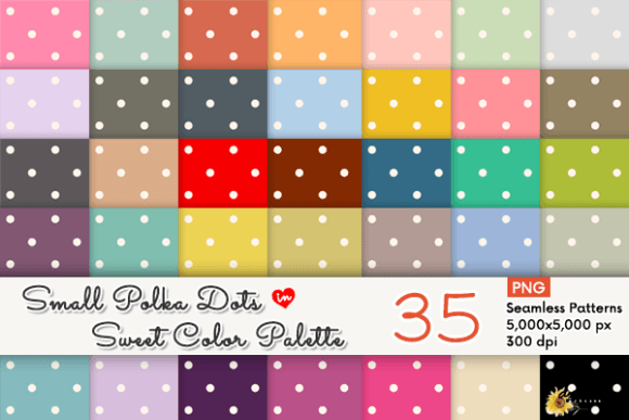 Small Pastel Polka Dots Patterns Set: A Versatile Design Asset for Creative Projects