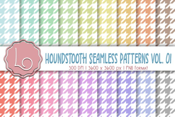 Unlocking Creativity with Houndstooth Seamless Patterns Vol. 01