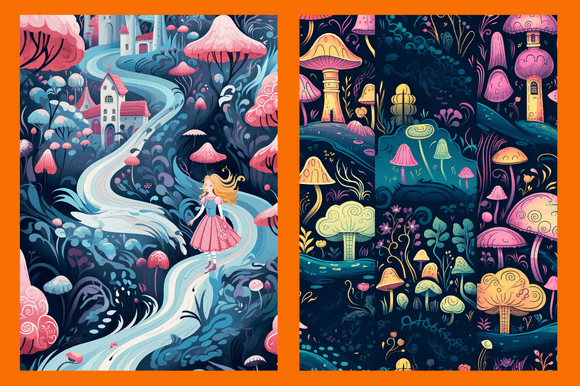 Whimsical Wonderland Patterns: A Creative Resource for Artists and Designers
